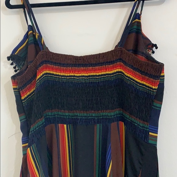 Voodoo Vixen dark rainbow serape Pom Pom dress - Picture 6 of 6